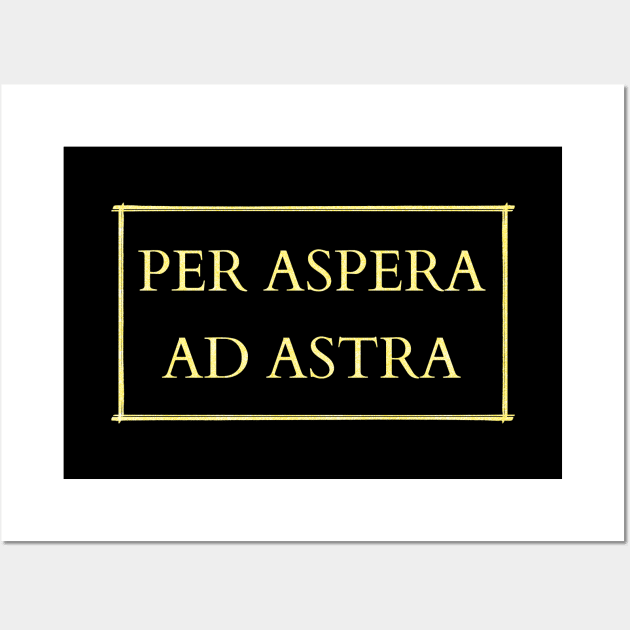 Per aspera ad astra Wall Art by Kuchinska design